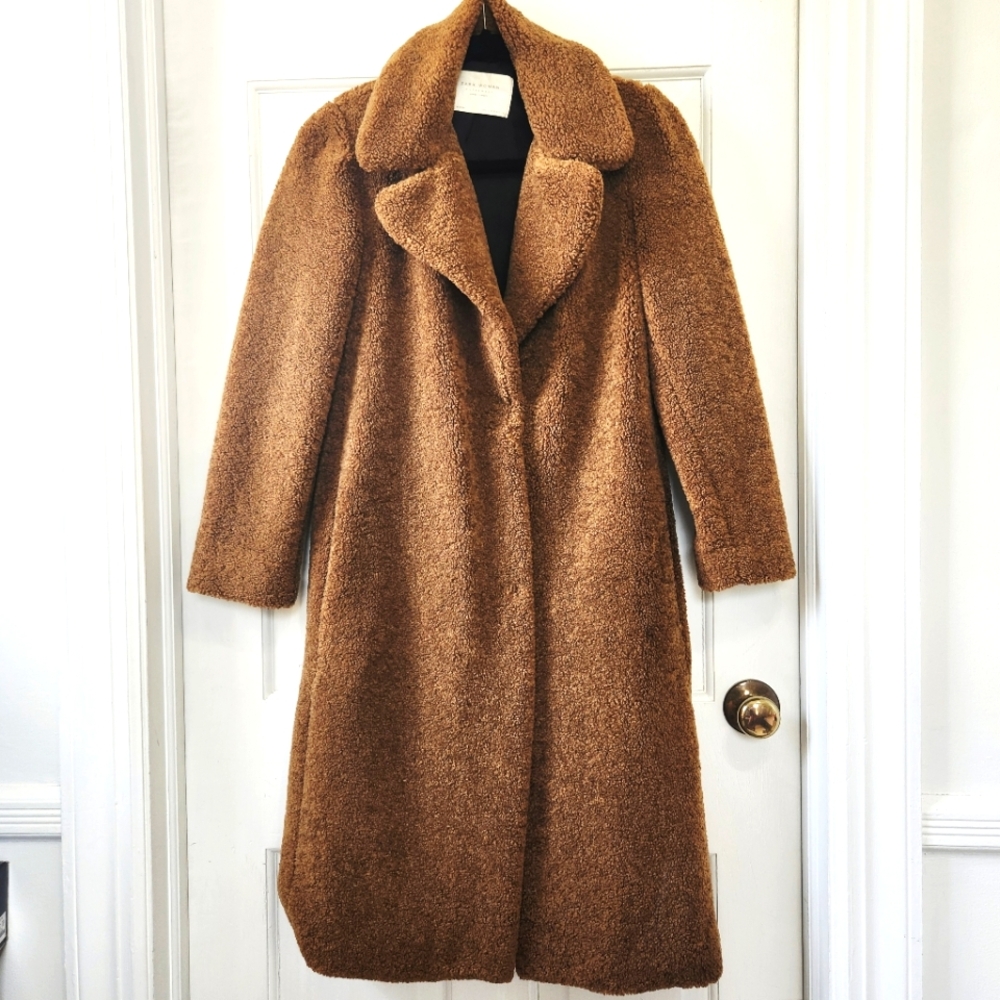 Zara Brown Teddy Jacket
